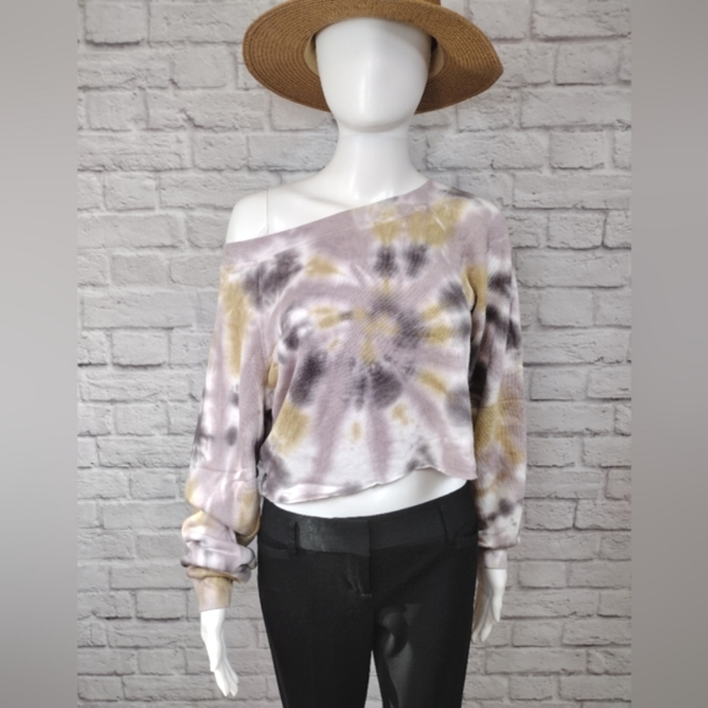 Oli Viv Cropped Tie Dye Sweatshirt